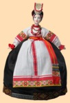 Кукла на чайник для самовара Славянка (фарфор)