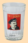 Стакан Гранёный Ленин в кепке