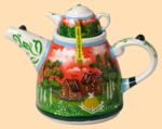 Чайник Времена года - Лето (с чаем внутри)