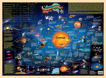 Детская карта Солнечная система (настольная, размер 42 на 59 см)