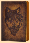 Обложка на паспорт Волк (кожа)