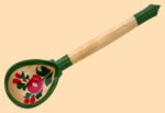 Ложка Алёнушка (зелёная, длина 14 см)
