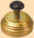 Тушилка, колпачок для самоварной трубы 67 мм (латунь матовая)